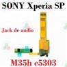 SONY SP M35h c5303-Flex de Audio Jack 3.5mm