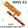 Sony Xperia E3 -Flex Botón Encendido Y Volumen