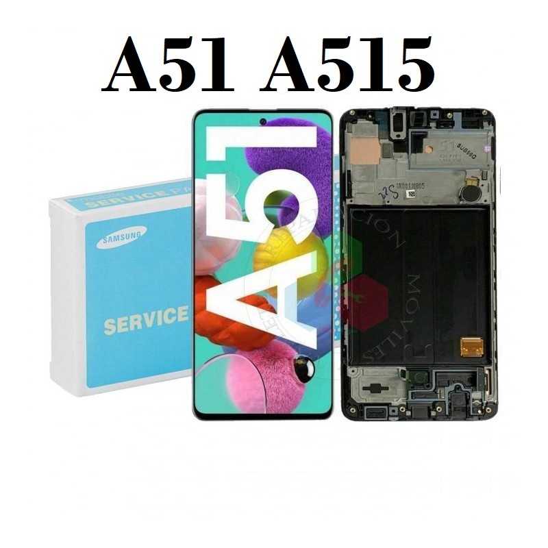 SAMSUNG A51 4G A515F A515 - PANTALLA SERVICE PACK CON MARCO