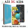 SAMSUNG A51 5G 2020 A516B A516 - PANTALLA service pack CON MARCO NEGRO