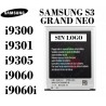 SAMSUNG S3 i9300, i9301,i9305, i747, i9060, I9060i, i9080, i9082-BATERIA sin logo