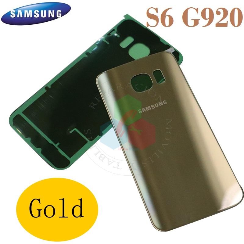 SAMSUNG S6 G920-TAPA TRASERA DORADO