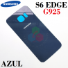 SAMSUNG S6 EDGE G925-TAPA TRASERA AZUL