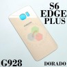 SAMSUNG S6 EDGE PLUS G928-TAPA TRASERA DORADO