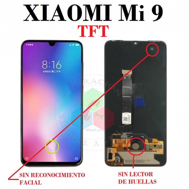 Xiaomi Mi 9 4G 2019 M1902F1G / Mi9 - PANTALLA TFT SIN MARCO