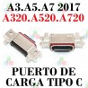 SAMSUNG A3 2017 A320 A5 2017 A520 A7 2017 A720-PUERTO DE CARGA TIPO C