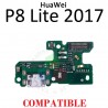 Huawei P8 Lite 2017 (PRA-LA1 / PRA-LX1) / Honor 8 Lite / Nova Lite / GR3 2017 / P9 Lite 2017 - PLACA DE CARGA compatible