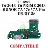 HUAWEI Y6 2018 - Y6 PRIME 2018 - ENJOY 8E - HONOR 7A - 7C - 7A PRO-PLACA DE CARGA ORIGINAL