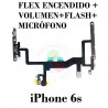 iPhone 6s - FLEX POWER encendido + volumen CON SOPORTES METALICOS