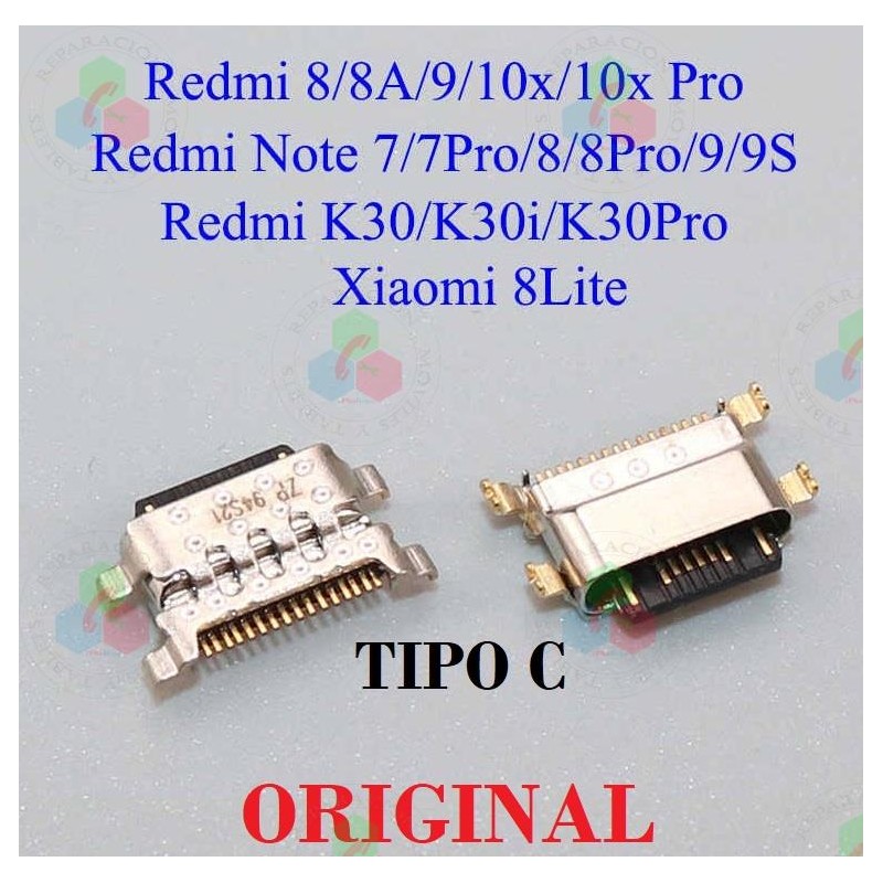 Xiaomi Mi A3 / Mi 8 Lite / Redmi note 7 / Redmi Note 8 / Redmi Note 8 Pro / redmi note 9 / note 9 pro - Puerto de carga tipo c