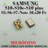 Samsung s5 - s6 - s7 - S8 - S9 - s10 - s10 plus / S10 5G - note 10 - S20 Fe / A33 / A53 - Micrófono