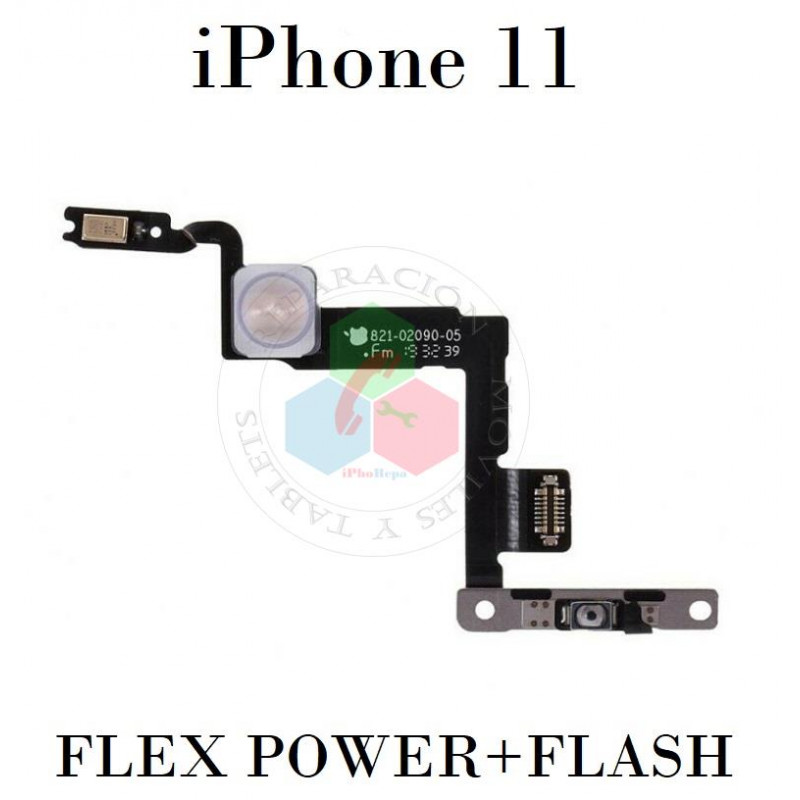 iPhone 11 - FLEX DE ENCENDIDO POWER + FLASH + MICROFONO