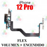 iPhone 12 PRO 2020 A2407 -  FLEX BOTON POWER ENCENDIDO + VOLUMEN