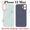 iPhone 12 Mini 2020 A2399 -  TAPA TRASERA HUECO GRANDE CON LOGO - CELESTE