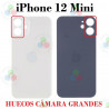 iPhone 12 Mini 2020 A2399 - TAPA TRASERA HUECO GRANDE CON LOGO - BLANCO