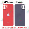 iPhone 12 Mini -  TAPA TRASERA HUECO GRANDE-ROJO