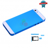 iPhone 5 - carcasa completa-celeste con blanco