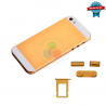 iPhone 5 - carcasa completa-oro con blanco