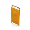 iPhone 5 - carcasa completa-oro con blanco
