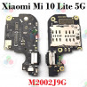 Xiaomi Mi 10 Lite 5G 2020 M2002J9G - PLACA DE CARGA TIPO C + LECTOR DE SIM - COMPATIBLE