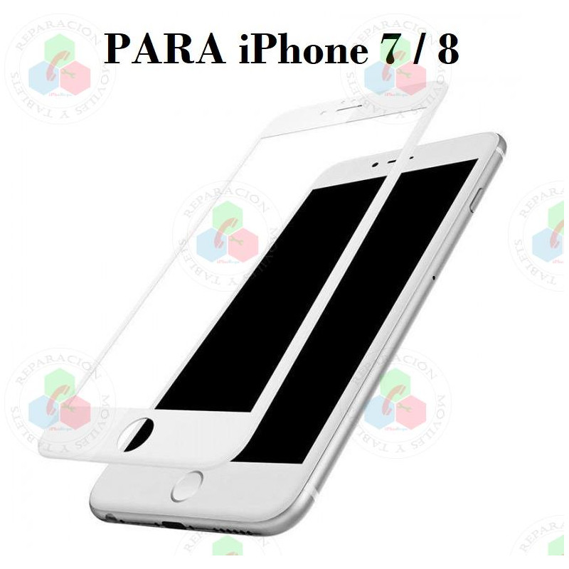 iPhone 7, 8 Se 2020 -CRISTAL TEMPLADO blanco