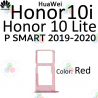 HUAWEI HONOR 10 Lite -10i - P SMART 2019 2020 - BANDEJA SIM ROJO
