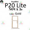 HUAWEI P20 LITE - NOVA 3e - BANDEJA SIM DORADO