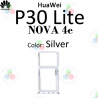 Huawei P30 Lite (MAR-LX1A,MAR-L21A,MAR-L01A) 2019 Bandeja DUAL Sim + microSD SILVER