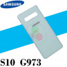 SAMSUNG S10 4G G973 G973F - TAPA TRASERA BLANCO CON LOGO