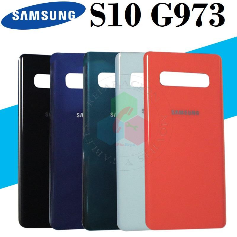SAMSUNG S10 PLUS G975 G975F - TAPA TRASERA CON LOGO AZUL