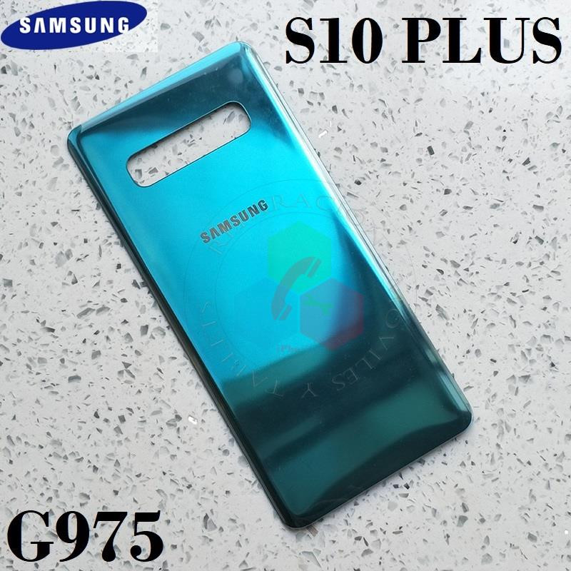SAMSUNG S10 PLUS G975 G975F - TAPA TRASERA con logo - VERDE