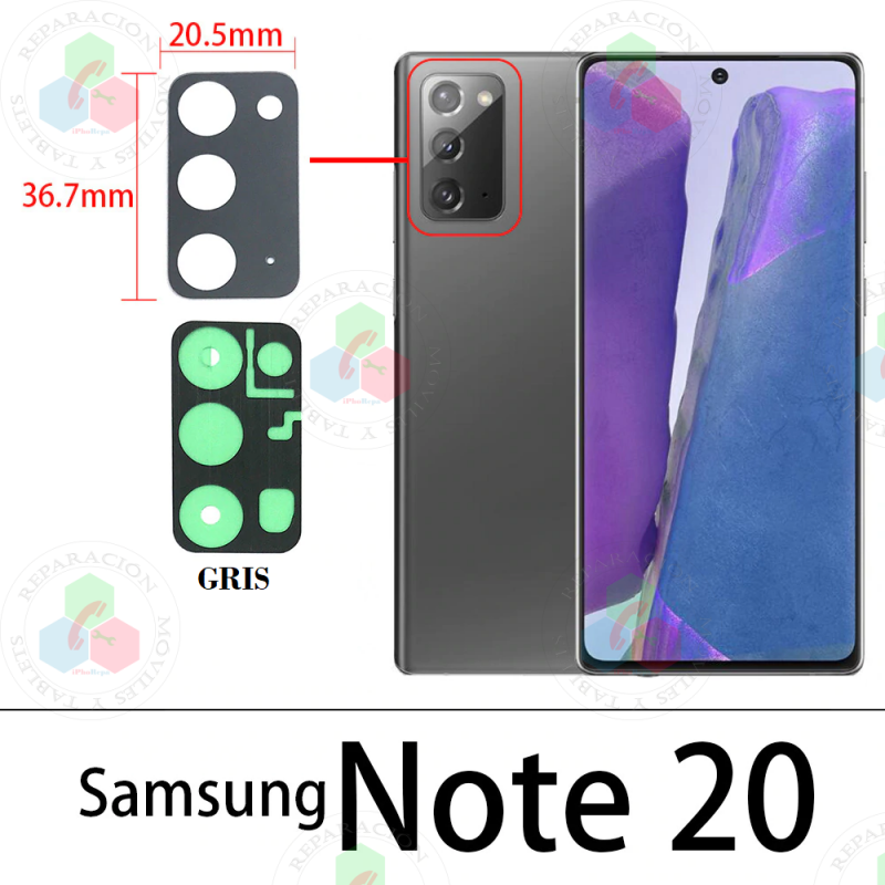 SAMSUNG NOTE 20 N980 NN980F - CRISTAL LENTE DE CÁMARA