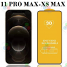 iPhone Xs Max - 11 PRO MAX - CRISTAL TEMPLADO negro