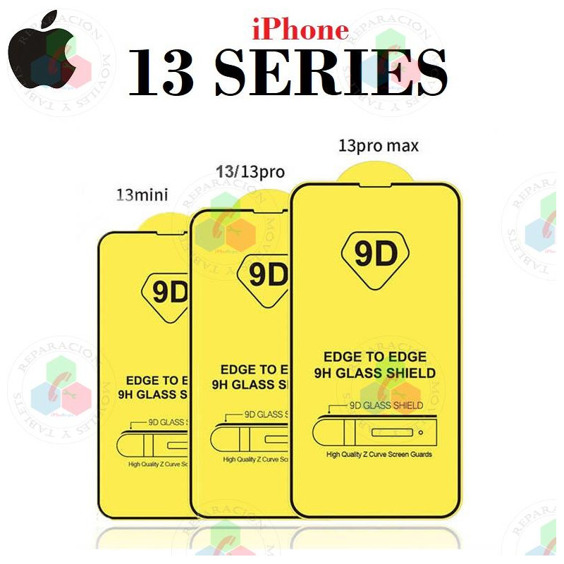 iPhone 13 / iPhone 13 Pro / iPhone 14 - protector de pantalla CRISTAL TEMPLADO 9d