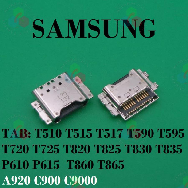Samsung TAB T820,T825,T510,T515,T517,T590,T595,T720,T725,T820 T825 T830 T835 7860 T865 S6 Lite,P610,P615 ,T380-T385-A920-PUERTO