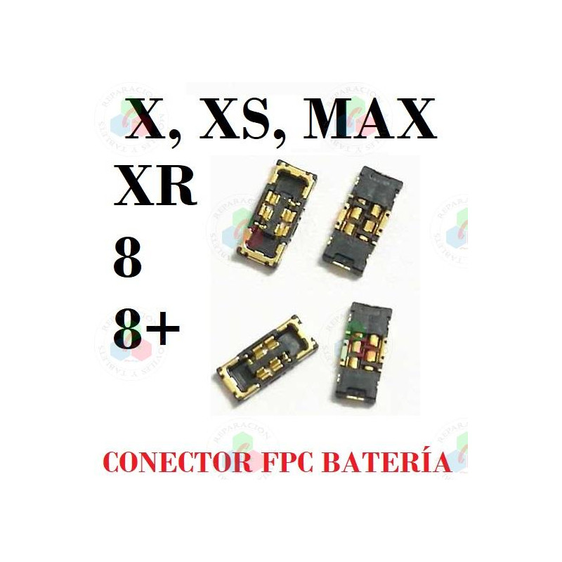 iPhone 8 / iPhone 8 Plus / iPhone X / iPhone Xr / iPhone Xs / iPhone Xs Max - FPC BATERIA CONECTOR EN PLACA BASE