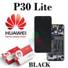 Huawei P30 Lite (MAR-LX1A,MAR-L21A,MAR-L01A) / Nova 4E - PANTALLA SERVICE PACK MARCO NEGRO