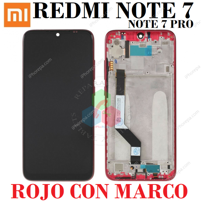 Xiaomi Redmi Note 7 M1901F7G M1901F7H M1901F7I / Note 7 Pro M1901F7S - PANTALLA COMPATIBLE CON MARCO ROJO