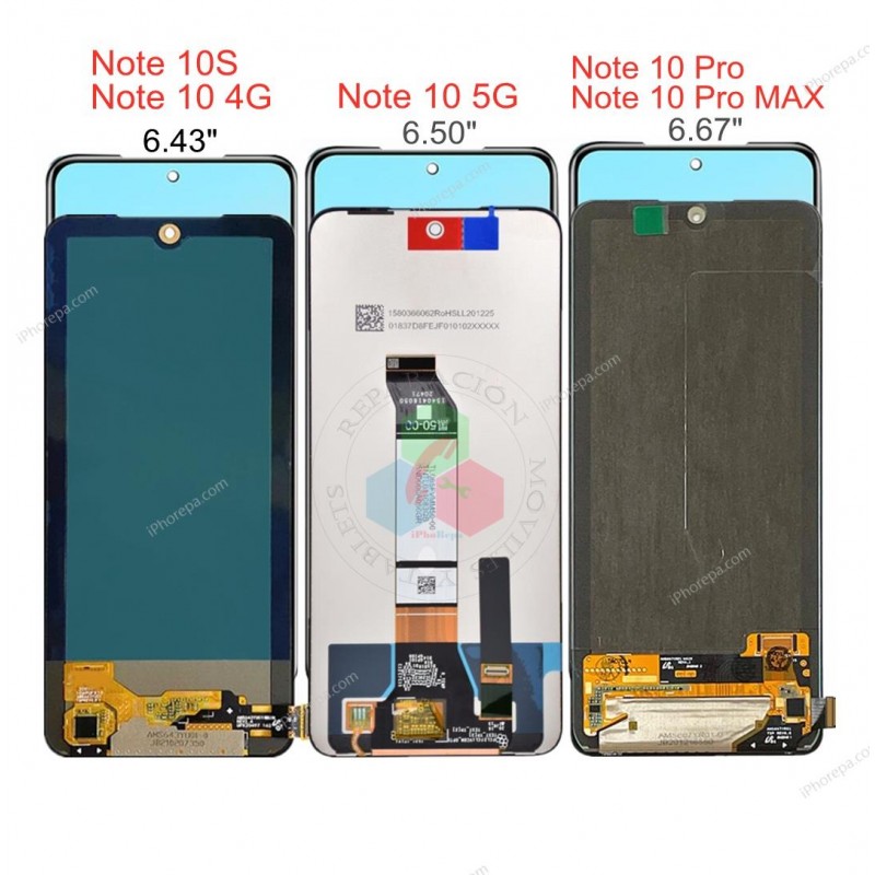 Xiaomi Redmi Note 10 5G 2021 M2103K19G / Poco M3 Pro 5G 2021 M2103K19PG - PANTALLA SIN MARCO compatible