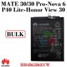 HUAWEI P40 LITE - MATE 30 / MATE 30 PRO / NOVA 6 . 6se/ HONOR VIEW 30 . V30 - BATERIA BULK