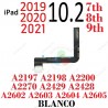 IPAD 7 2019 10.2  / IPAD 8 2020 10.2  / IPAD 9 2021 10.2 - FLEX DE CARGA blanco