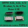 OPPO A32, A52, A72 / Realme, 6, 6i, 6 Pro / Reno 4 SE - PUERTO DE CARGA