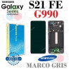 SAMSUNG S21 FE 2021 G990 G990F - PANTALLA service pack CON MARCO GRIS