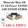 Motorola Moto E8  G7 G8 Power XT1955  G30 XT2129 XT2041 - PUERTO DE CARGA TIPO C
