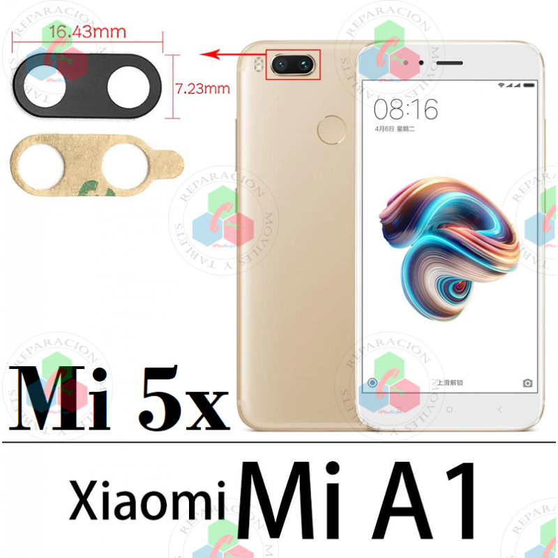 Xiaomi Mi A1 2017 MDG2 MDI2 / Mi 5x - cristal lente de camara
