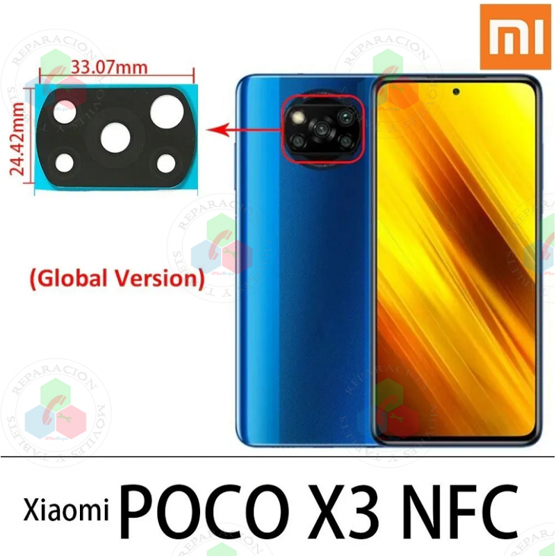 Xiaomi POCO X3 / POCO X3 Pro / POCO X3 NFC - cristal LENTE de cámara