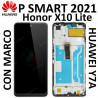 HUAWEI P SMART 2021 / Honor X10 Lite / Y7a - PANTALLA con MARCO