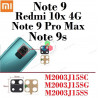 Xiaomi Redmi  Note 9 Pro Max / Note 9 4g / Note 9s / 10x / 4G - cristal lente de cámara
