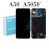SAMSUNG A50 2019 A505 A505F - PANTALLA SERVICE PACK CON MARCO