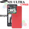 SAMSUNG S21 ULTRA / G998B - TAPA TRASERA - ROJO